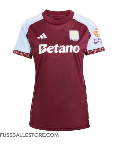 Günstige Aston Villa Pau Torres #14 Heimtrikot Damen 2025-26 Kurzarm Günstige Aston Villa Pau Torres #14 Heimtrikot Damen 2025-26 Kurzarm